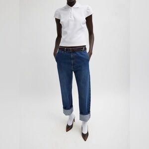 Tibi Selvage Denim Alec Slouch Jean
